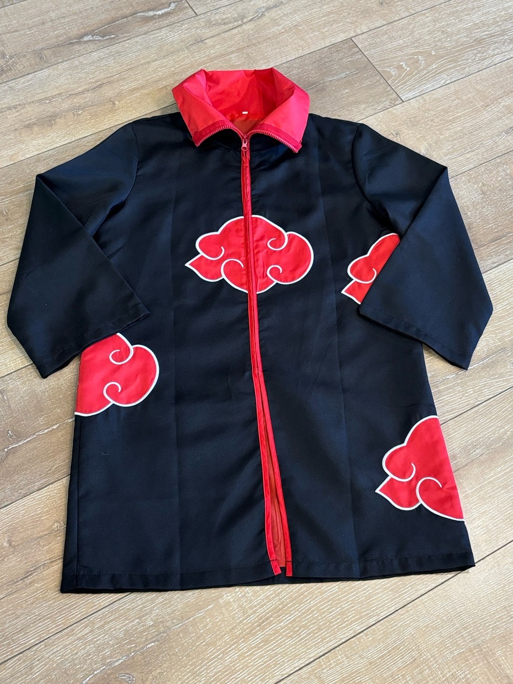 Naruto Akatsuki Cloud Cosplay Cloak Jacket Black Red Anime Costume Robe Unisex